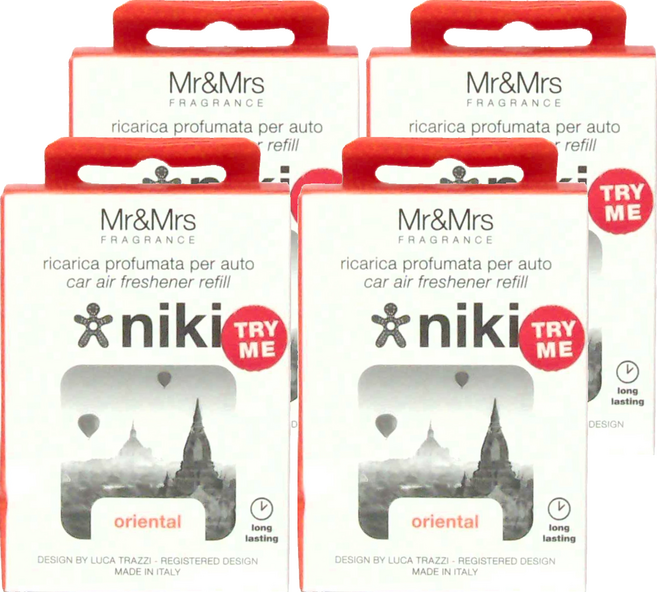 Mr&Mrs FRAGRANCE REFILL NIKI ORIENTAL 香氛片補充包, 4盒, 東方香氣