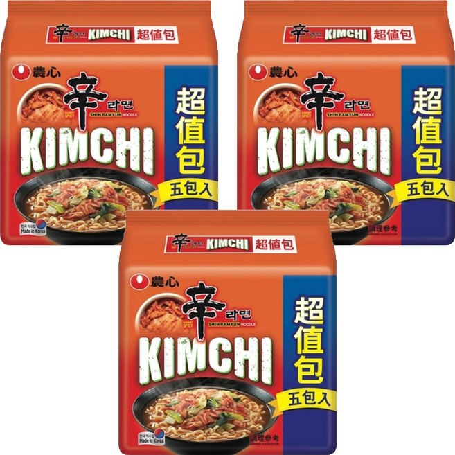NONGSHIM 農心 辛拉麵 辛辣白菜風味拉麵 120g, 15包
