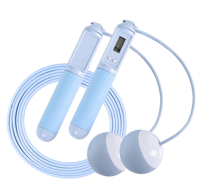 LEADER X 高階智能計數兩用跳繩 附收納袋, 粉, 1組