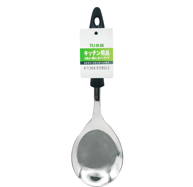 TU 良品 不銹鋼大匙 電木手柄 SGS檢驗合格, 大湯匙, 銀色 + 黑色, 1支