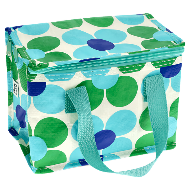 Rex LONDON 環保保溫保冷袋, 藍綠雛菊, 1個