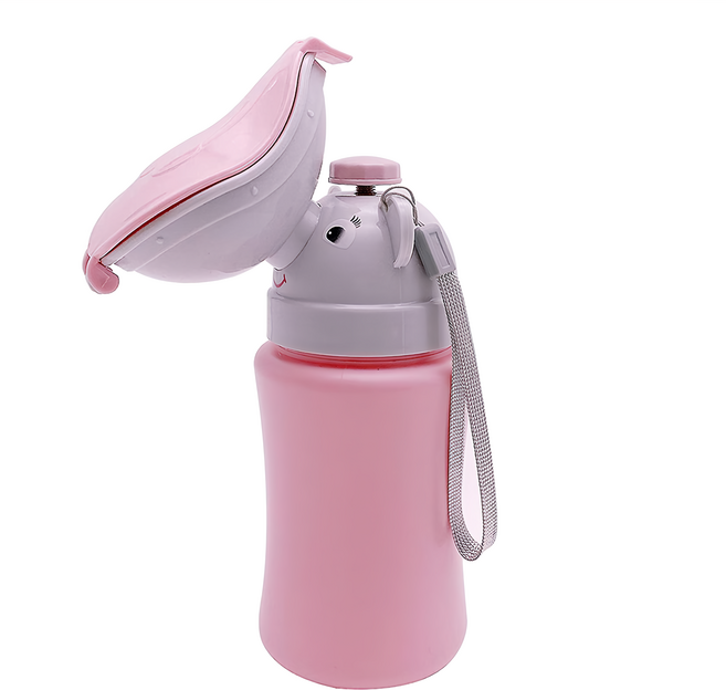 BABY PLANET 女童便攜式尿壺, 粉色