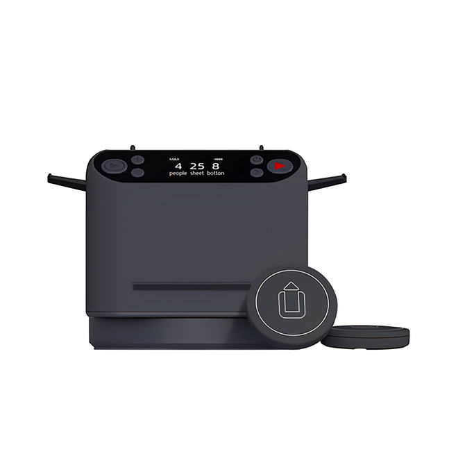 Kamera 佳美能 撲克牌自動洗牌發牌機 遙控款 MAX 第五代 OLED螢幕 USB-C充電, 全黑色, 1個