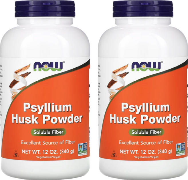 NOW Foods 洋車前子殼粉, 340g, 2罐