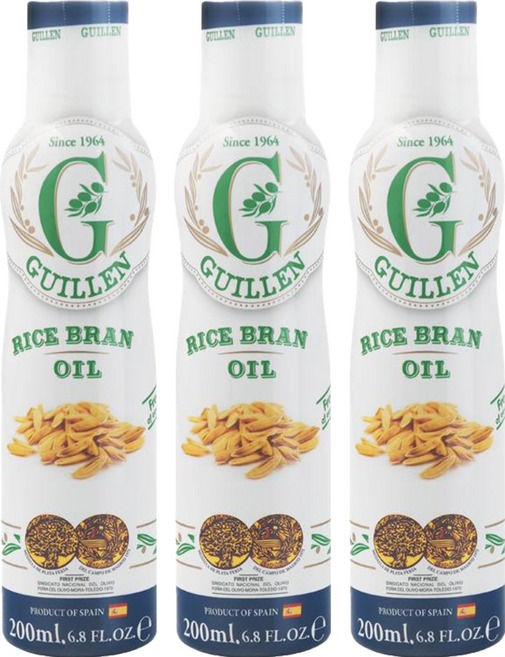 GUILLEN 玄米油 噴霧式 200ml 6.8 fl oz, 3瓶