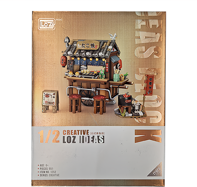 LoZ 日式章魚燒 積木玩具 6歲以上, 多色, 1盒