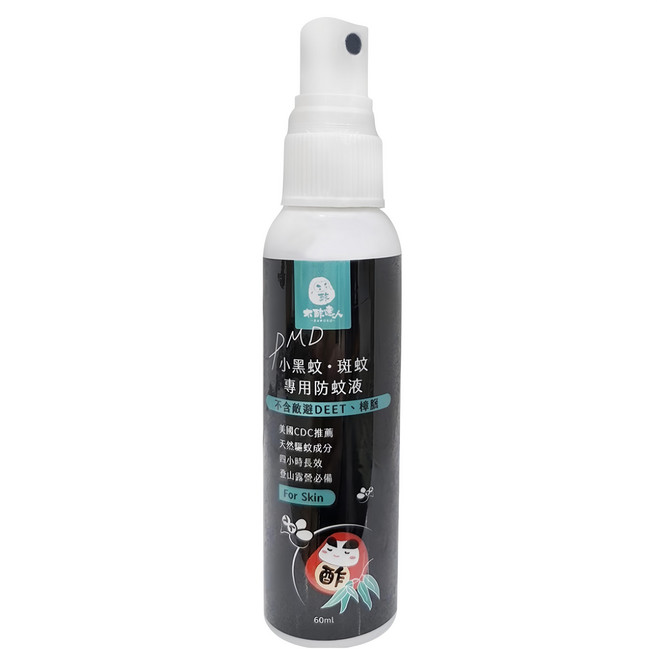 DAWOKO 木酢達人 小黑蚊 斑蚊專用防蚊液 60ml, 1瓶