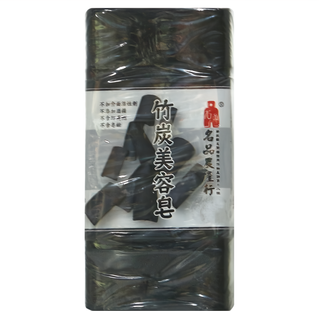 名品農產行 竹炭美容皂 添加精製竹炭粉 全身適用, 500g, 1組