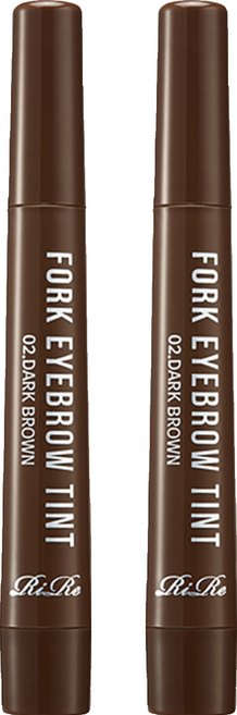 RiRe 防水4叉染眉筆 2g, 02 深棕色, 2支