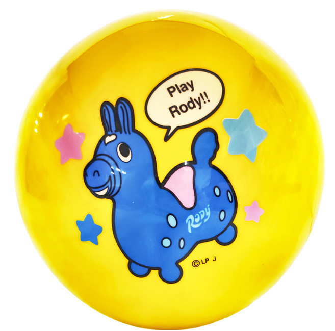 永嘩 兒童玩具球 卡通球, 顏色隨機, 1顆