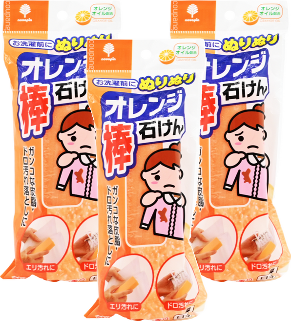 novopin BENLY YOU 橙味肥皂條, 110g, 3個