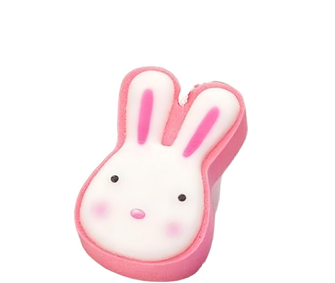 KEYTOSS 詰朵斯 Soft Power 療癒系專利雙效沐浴海綿 SK2244, 小小兔 粉色, 1個, 1入