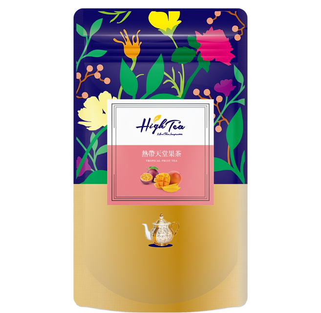 High Tea 伂橙 熱帶天堂果茶 德國進口花果茶 熱帶水果香氣濃郁, 3.5g, 12包, 1袋