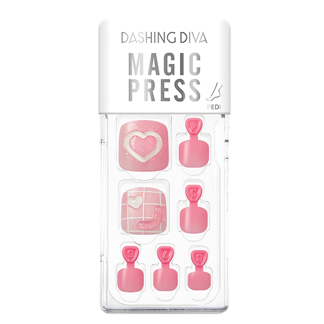 DASHING DIVA 足部美甲貼片 24片, Love Joy, 1組