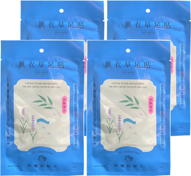 DR.GRANDMA 阿嬤的配方 經典款 薰衣草足貼, 2片, 4包