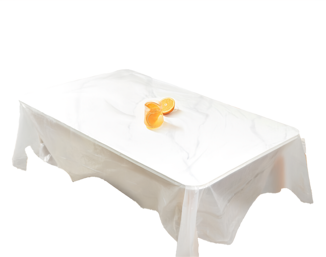 多功能加厚防水防油一次性餐桌布 10個, 160 x 160cm, 白色, 1組