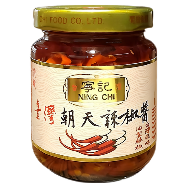 寧記 台灣朝天辣椒醬, 120g, 1罐