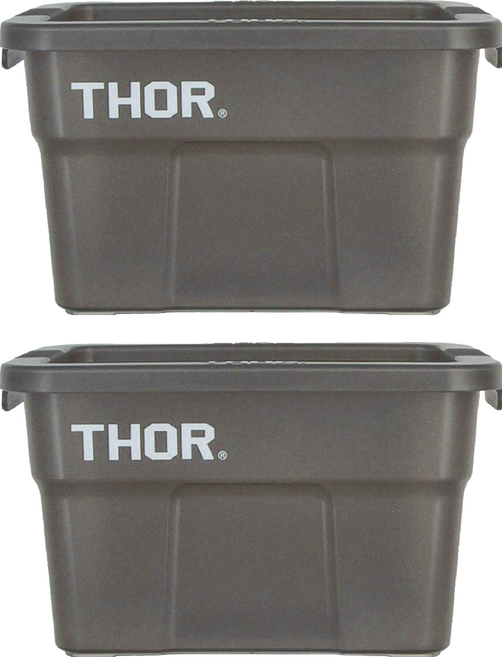 THOR 迷你收納箱 1L, 黑透色, 2個