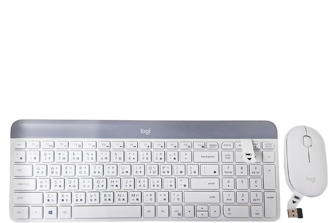 logitech 羅技 MK470 無線鍵盤滑鼠組, 白色, 1組