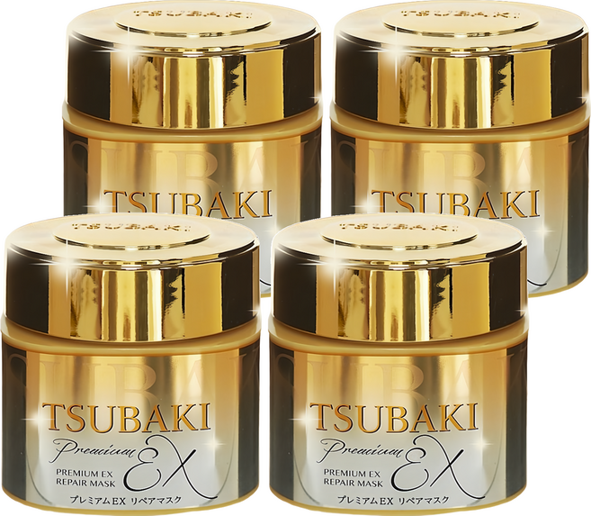TSUBAKI 思波綺 金耀瞬護髮膜EX, 180g, 4罐