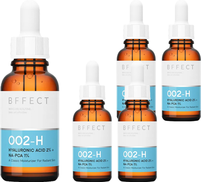 BFFECT 2%多重玻尿酸 + 1% Na-PCA 30ml, 5瓶