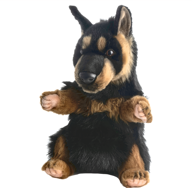 HANSA TOY 德國牧羊犬 絨毛填充玩偶, 1個, 1個, 33cm