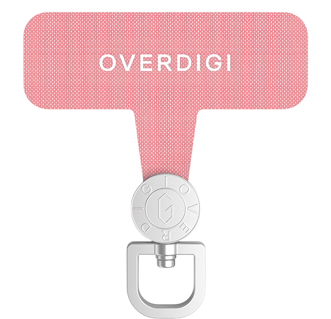 OVERDIGI 360旋轉掛繩墊片 TH03, 玫粉色, 1個