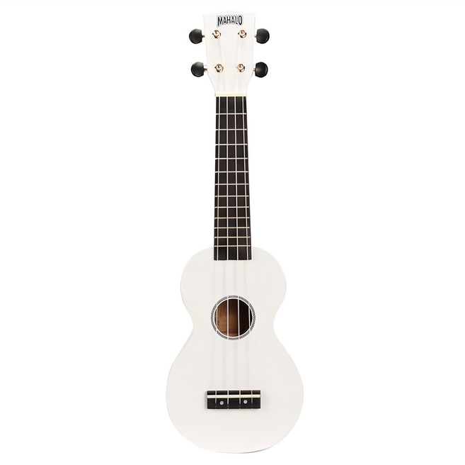 MAHALO ukuleles 繽紛色烏克麗麗 白色, 21吋, 1支