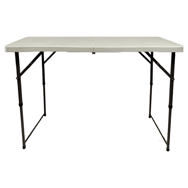 AOTTO 創意傢俱 手提式升降折疊戶外露營, 白色 + 黑色