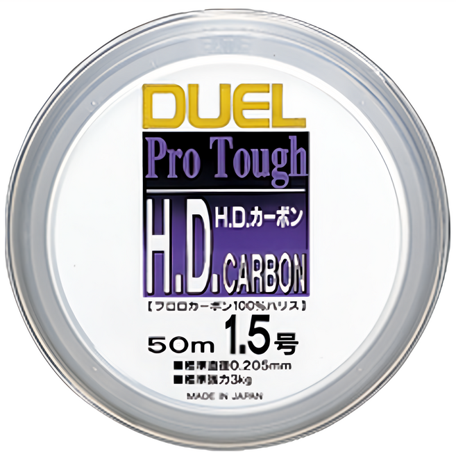 DUEL H.D. CARBON 碳纖線 碳素線 卡夢線 子線 前導線 1.5, 1個