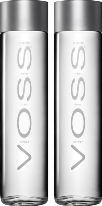 VOSS 芙絲 挪威天然礦泉水 玻璃瓶裝, 375ml, 2瓶