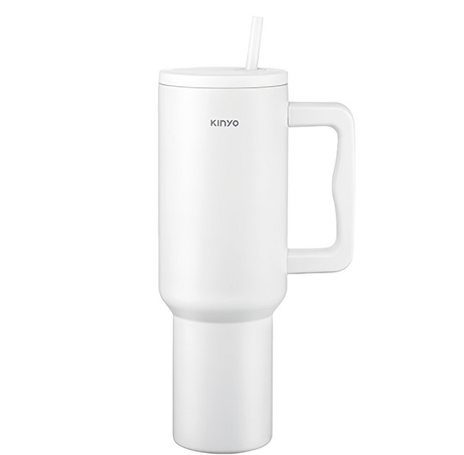 Kinyo 不鏽鋼大容量保溫杯 KIM-3025, 白色, 1.2L, 1個