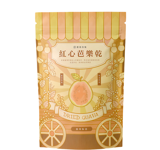 Green Market 菓青市集 紅心芭樂乾, 180g, 1包