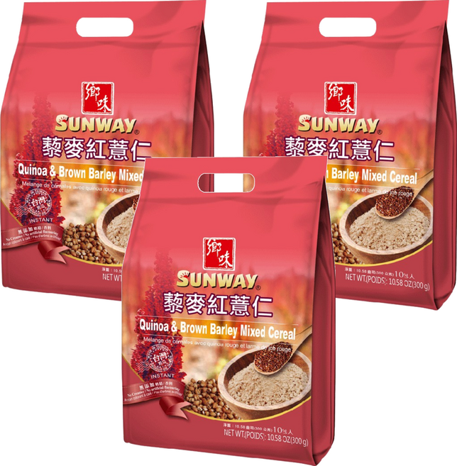 SUNWAY 鄉味 黎麥紅薏仁 10入, 300g, 3袋