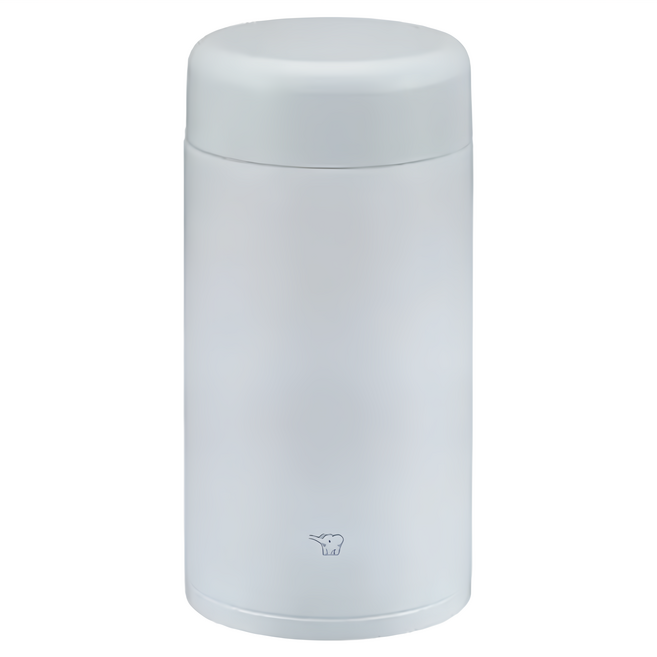 ZOJIRUSHI 象印 不鏽鋼一體式杯蓋真空燜燒杯, 冰霧灰, 750ml, 1個