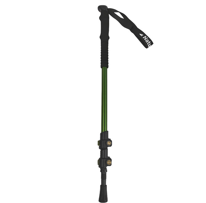 Naturehike 挪客 晴雪Base6061鋁合金外鎖登山杖 D001-Z, 軍綠色, 1支