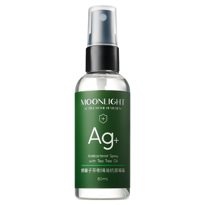 MOONLIGHT 莯光 Ag+銀離子茶樹精油抗菌噴霧, 1瓶, 80ml