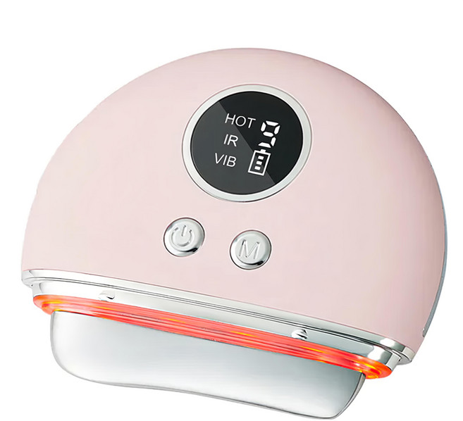 Kinyo 溫熱導入刮痧按摩儀 AMR-207 90 x 26 x 82mm 115g, 粉色