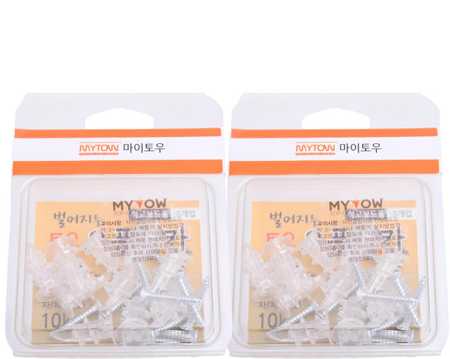 MYTOW 透明開口錨栓 10個, 2組