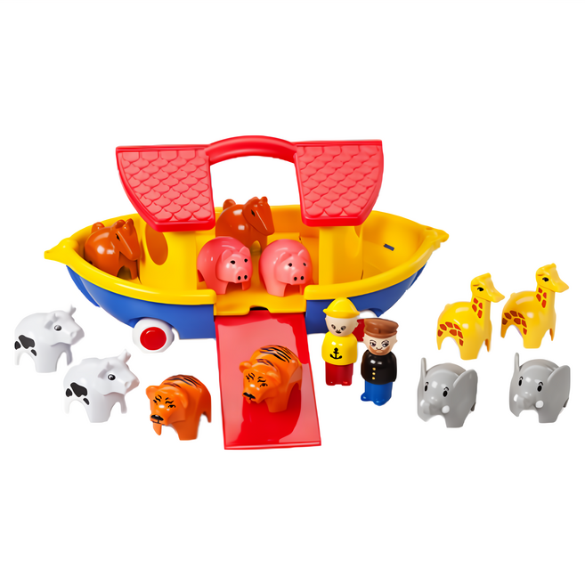 VIKINGTOYS 維京玩具 動物水上方舟, 混合色, 1組