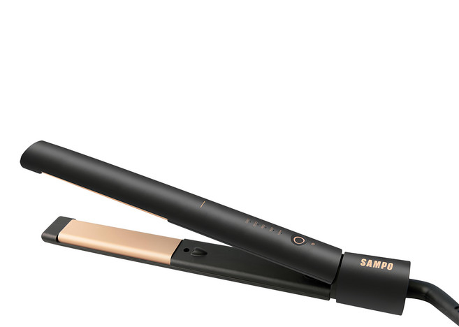 SAMPO 聲寶 直捲兩用負離子陶瓷造型夾/離子夾, 黑色, HC-Z21A1L