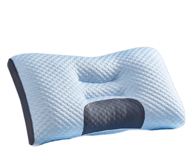 HONDONI 日式SPA按摩枕 記憶護頸止鼾枕 涼感夏日冰絲款, 1個