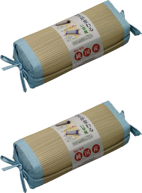 IKEHIKO 日本池彥 藺草角枕 Rhythm, 雲淡藍, 2個