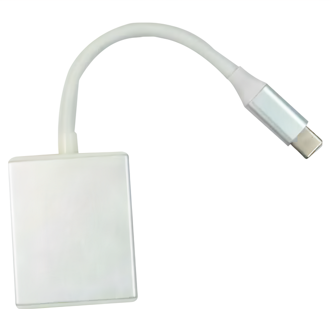 KTnet 廣鐸 Type-C公轉VGA母轉接線, 20cm, 1個, 白色