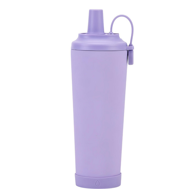 艾特叔叔 304不鏽鋼磁吸雙飲吸管杯, 830ml, 1個, 香芋紫
