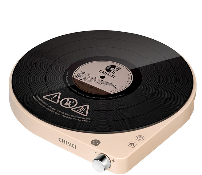 CHIMEI 奇美家電 復古黑膠造型 IH變頻電磁爐, FV-13M0MC, 獨立式