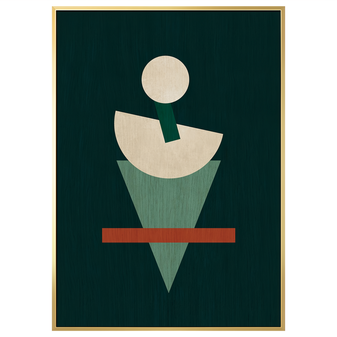 BOLUO GALLERY 菠蘿選畫所 掛畫 天秤上的重量 APGP4621G, 金色