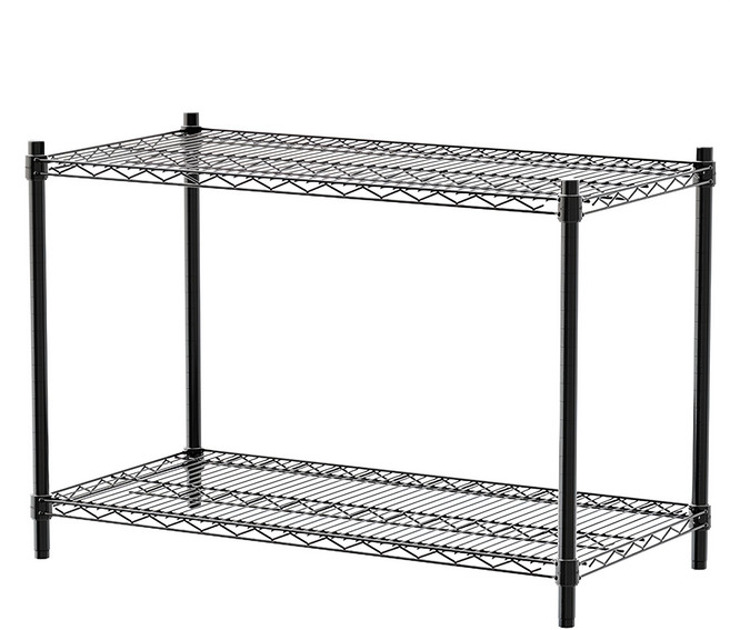 dayneeds 日需百備 荷重型烤漆2層架 90 x 45 x 60cm, 黑色, 2層