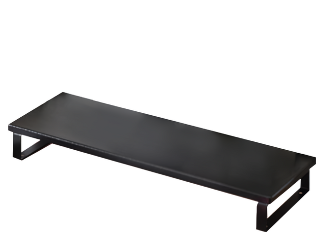 HOPMA 合馬家具 工藝金屬底座螢幕增高架 E-5601GBK 580 x 200 x 69mm 2kg, 木紋黑, 1個