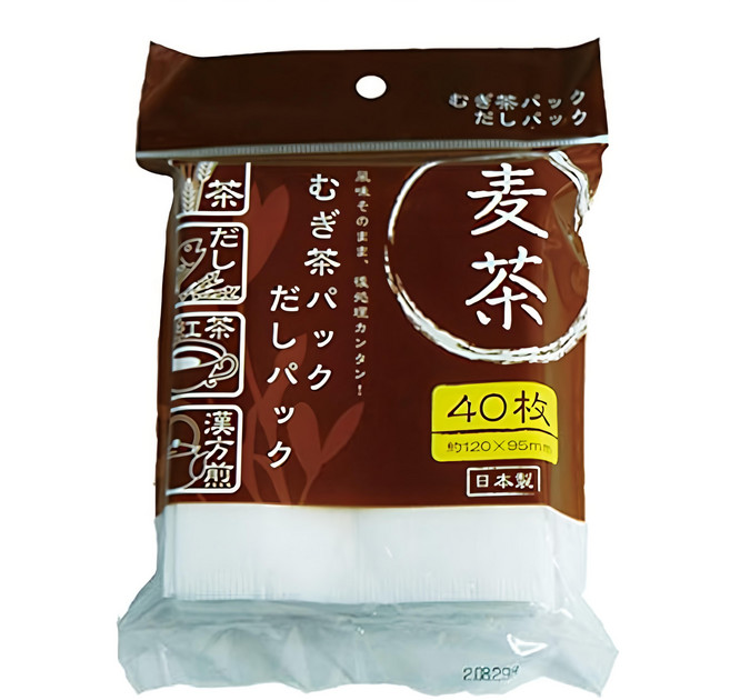 komoda 麥茶濾袋 40枚入 約120x95mm 日本制, 1包, 白色